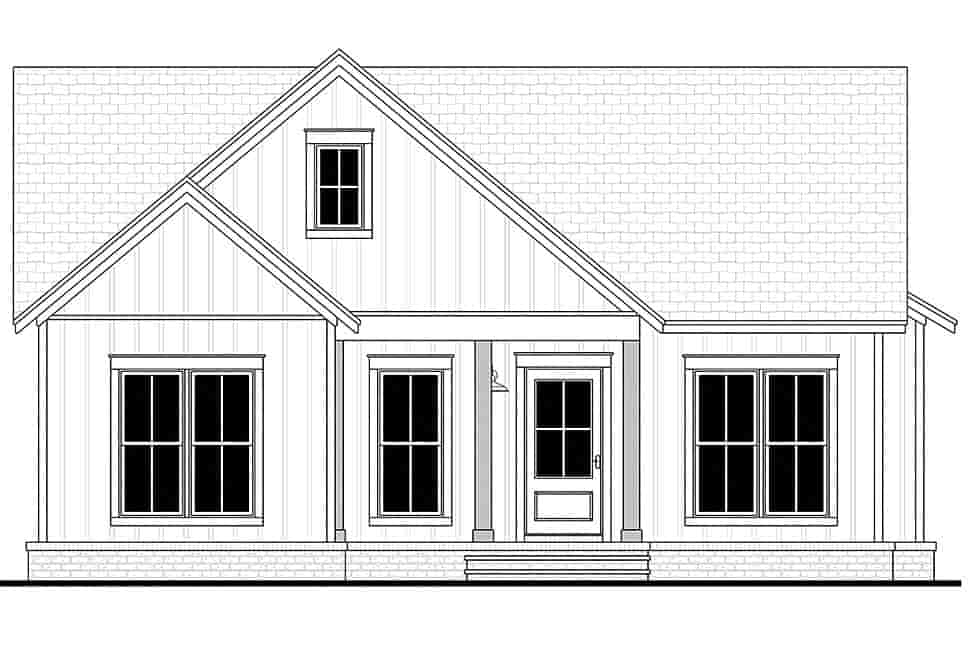 Cottage, Country, Craftsman, Farmhouse House Plan 80819 with 2 Beds, 2 Baths Picture 3