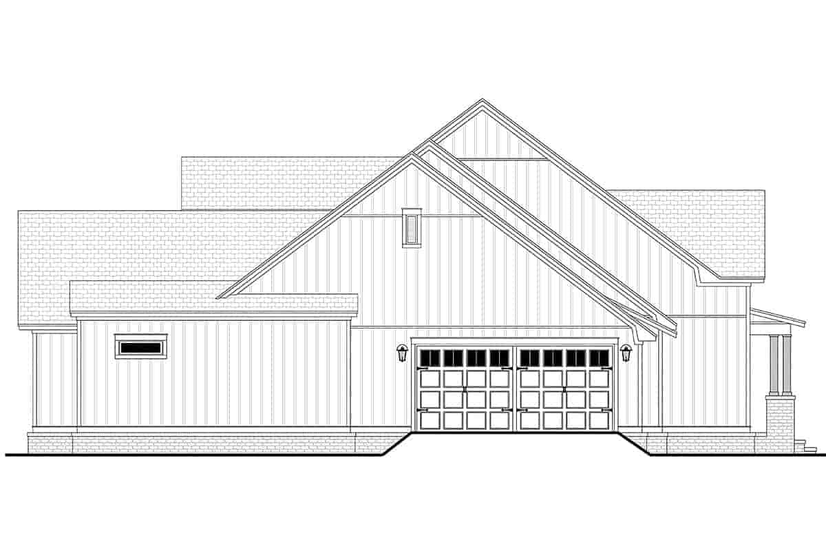 Country, Farmhouse, Southern, Traditional House Plan 80821 with 3 Beds, 3 Baths, 2 Car Garage Picture 2