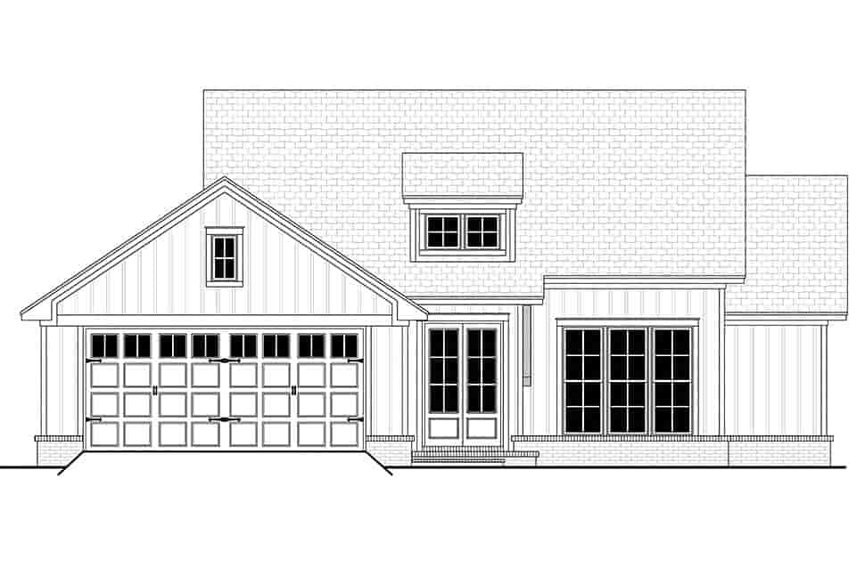 Country, Farmhouse, Traditional House Plan 80825 with 3 Beds, 2 Baths, 2 Car Garage Picture 3