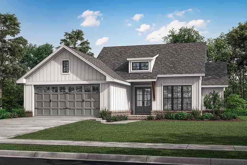 Country, Farmhouse, Traditional House Plan 80825 with 3 Beds, 2 Baths, 2 Car Garage Picture 4