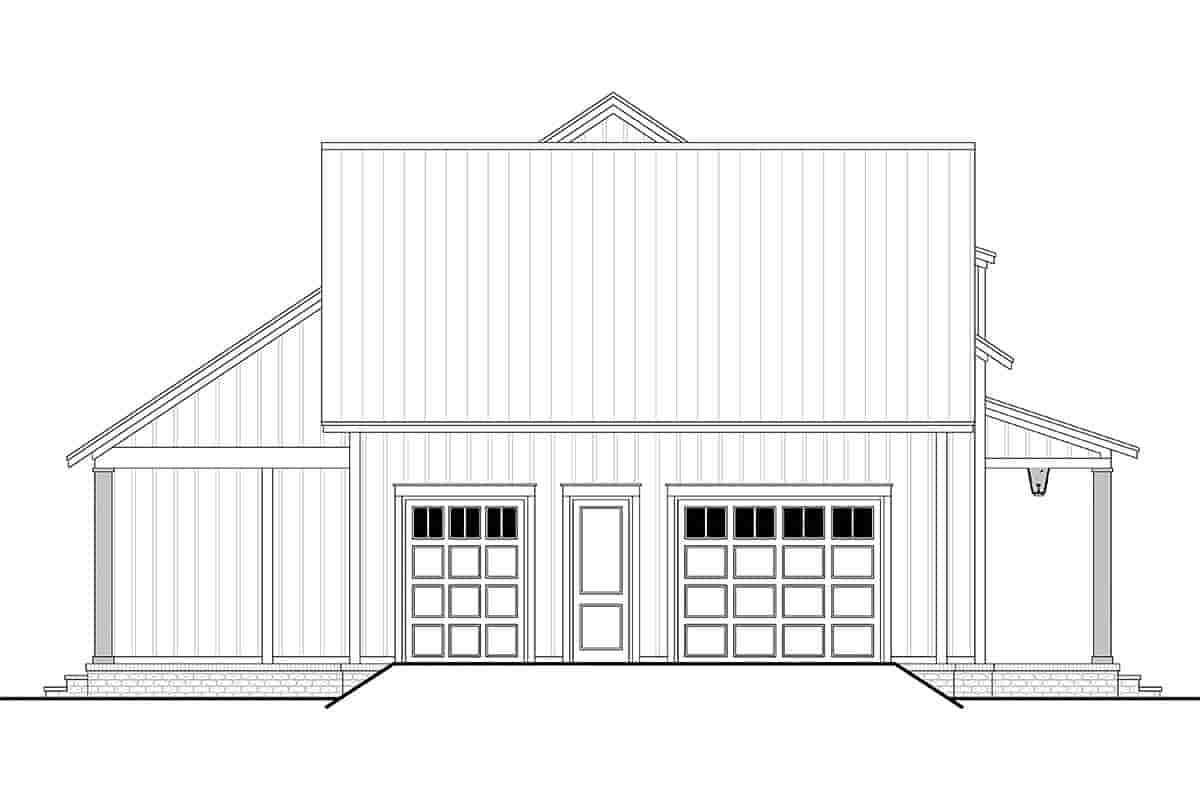 Country, Farmhouse, Traditional House Plan 80828 with 2 Beds, 2 Baths, 1 Car Garage Picture 2