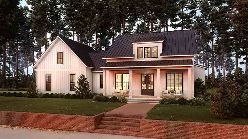 Country, Farmhouse, Traditional House Plan 80828 with 2 Beds, 2 Baths, 1 Car Garage Picture 6