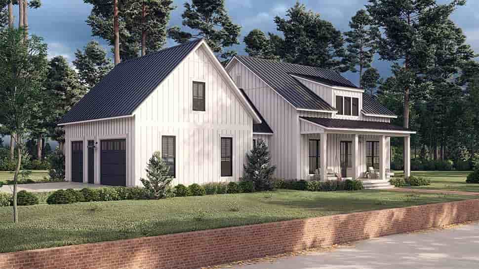 Country, Farmhouse, Traditional House Plan 80828 with 2 Beds, 2 Baths, 1 Car Garage Picture 7