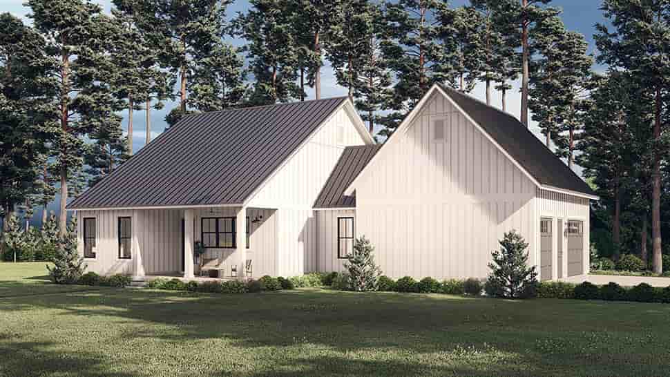Country, Farmhouse, Traditional House Plan 80828 with 2 Beds, 2 Baths, 1 Car Garage Picture 8