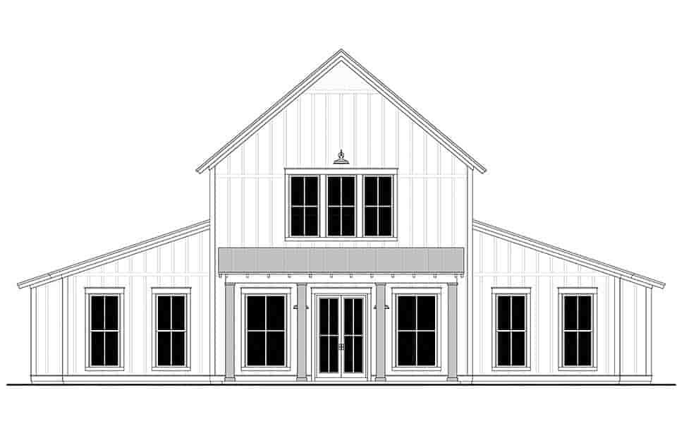 Barndominium, Country, Farmhouse, Traditional House Plan 80830 with 4 Beds, 4 Baths Picture 3