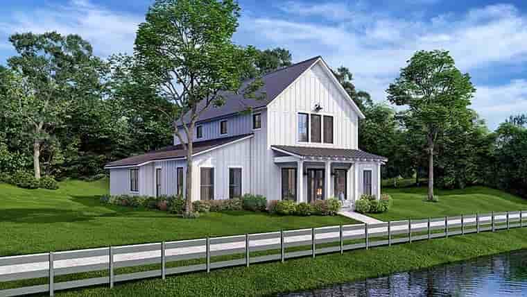 Barndominium, Country, Farmhouse, Traditional House Plan 80830 with 4 Beds, 4 Baths Picture 5
