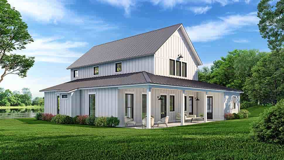 Barndominium, Country, Farmhouse, Traditional House Plan 80830 with 4 Beds, 4 Baths Picture 7