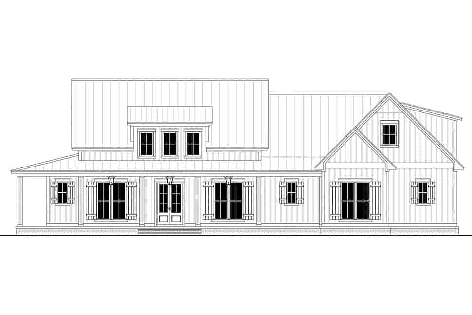 Country, Craftsman, Farmhouse House Plan 80833 with 3 Beds, 3 Baths, 2 Car Garage Picture 3