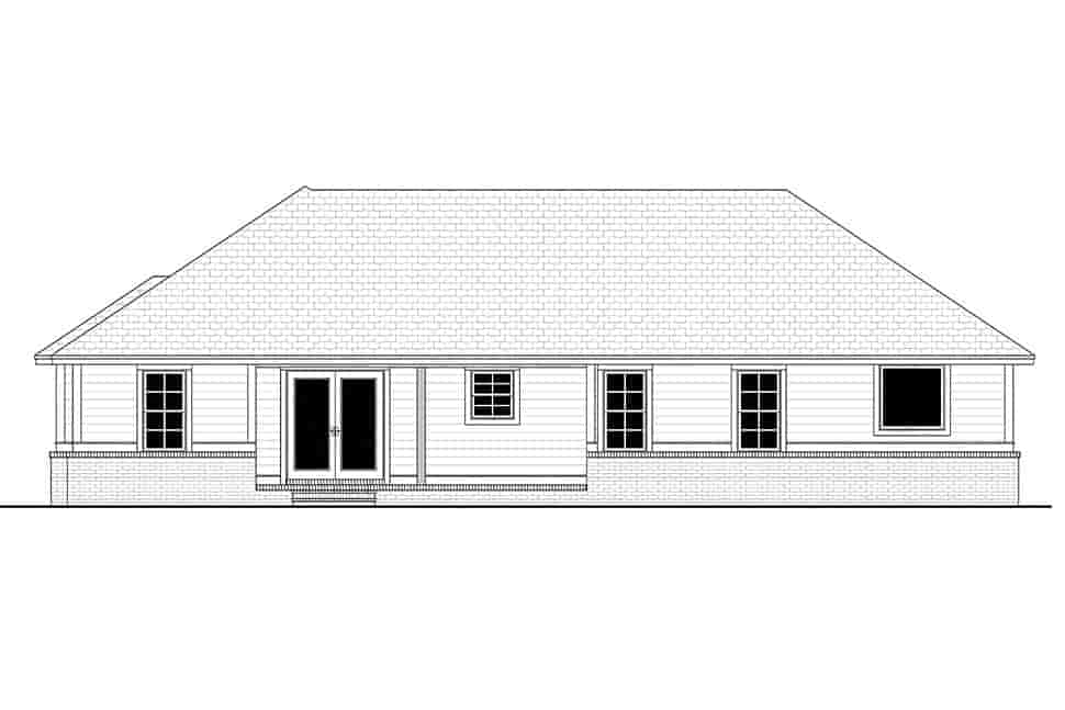 Country, Farmhouse, Traditional House Plan 80834 with 3 Beds, 2 Baths, 2 Car Garage Picture 4