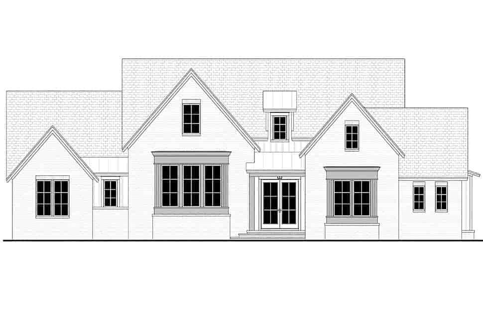 Cottage, European, Farmhouse House Plan 80835 with 3 Beds, 3 Baths, 2 Car Garage Picture 3