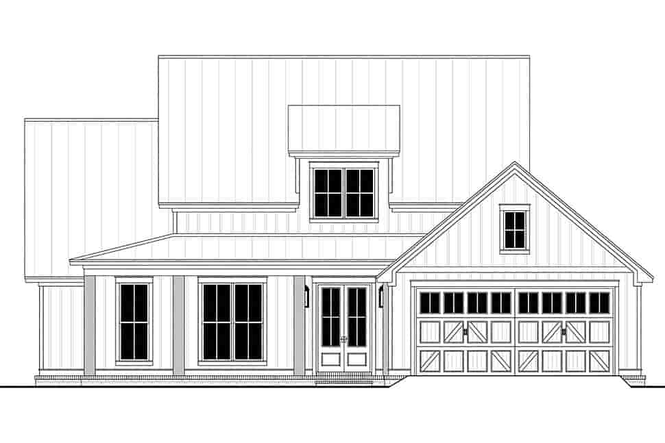 Country, Craftsman, Farmhouse, Traditional House Plan 80836 with 3 Beds, 3 Baths, 2 Car Garage Picture 3