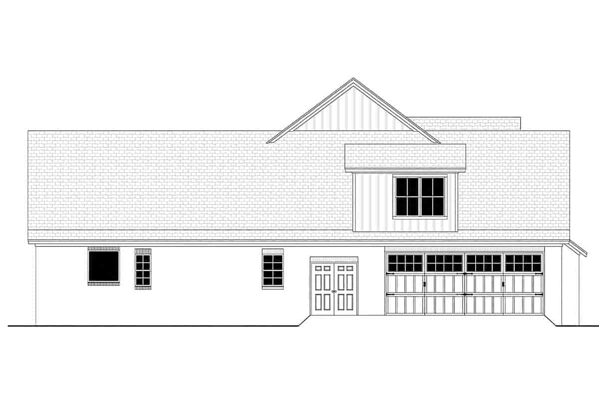 Country, Craftsman, Farmhouse, Traditional House Plan 80839 with 5 Beds, 4 Baths, 2 Car Garage Picture 2