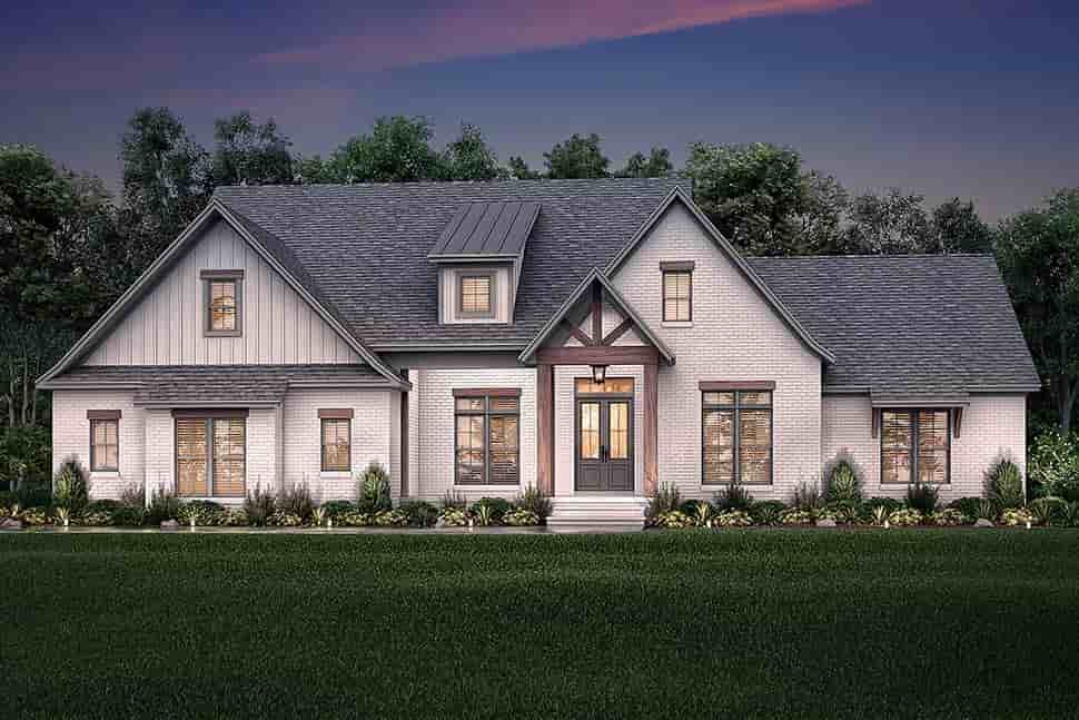 Country, Craftsman, Farmhouse, Traditional House Plan 80839 with 5 Beds, 4 Baths, 2 Car Garage Picture 4