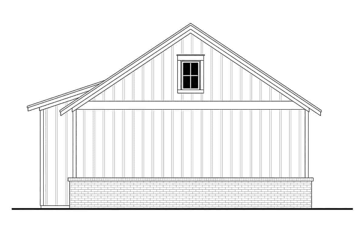 Country, Craftsman, Farmhouse, Traditional 2 Car Garage Plan 80840 Picture 1