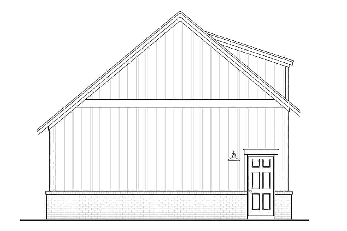 Country, Craftsman, Farmhouse, Traditional 2 Car Garage Plan 80843 Picture 2