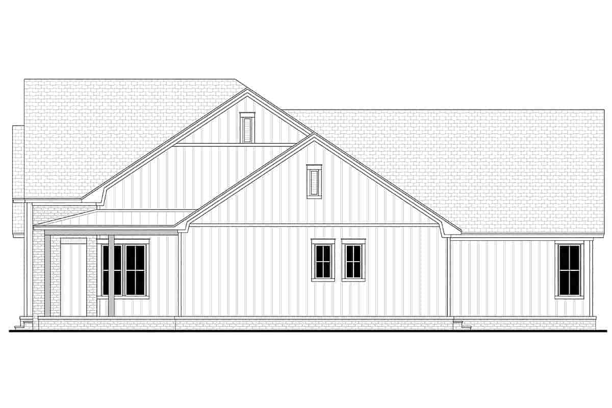 Country, Farmhouse, Southern, Traditional House Plan 80844 with 3 Beds, 3 Baths, 2 Car Garage Picture 1