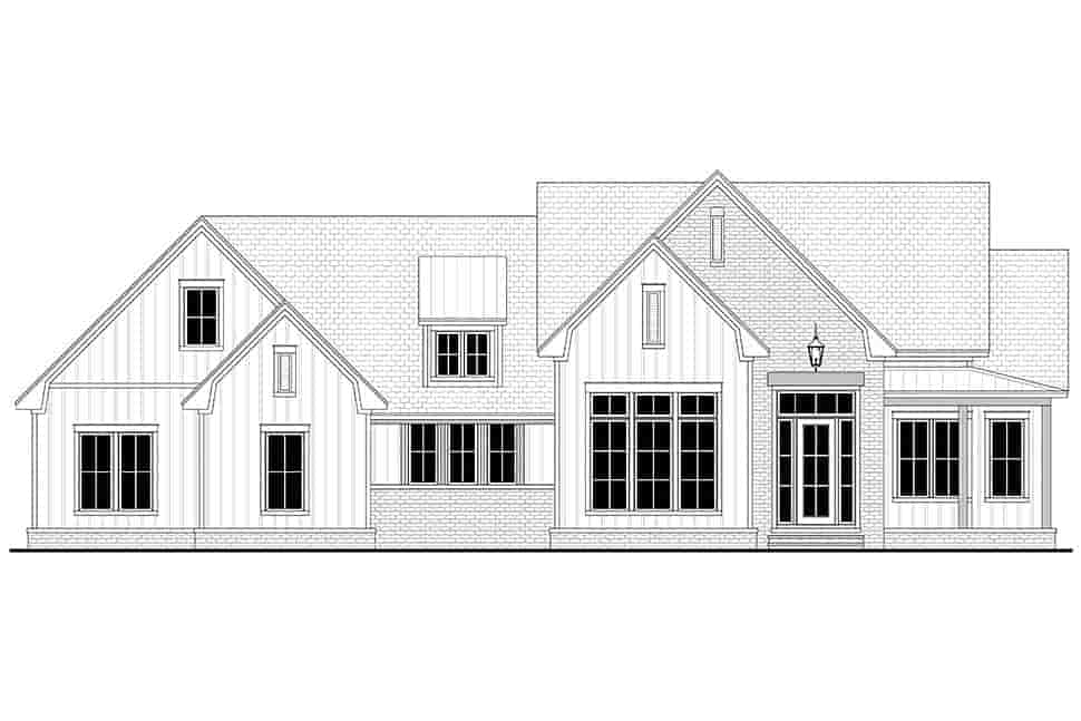 Country, Farmhouse, Southern, Traditional House Plan 80844 with 3 Beds, 3 Baths, 2 Car Garage Picture 3