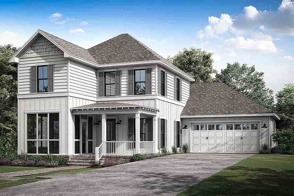 Farmhouse House Plan 80847 with 3 Beds, 3 Baths, 2 Car Garage Picture 4