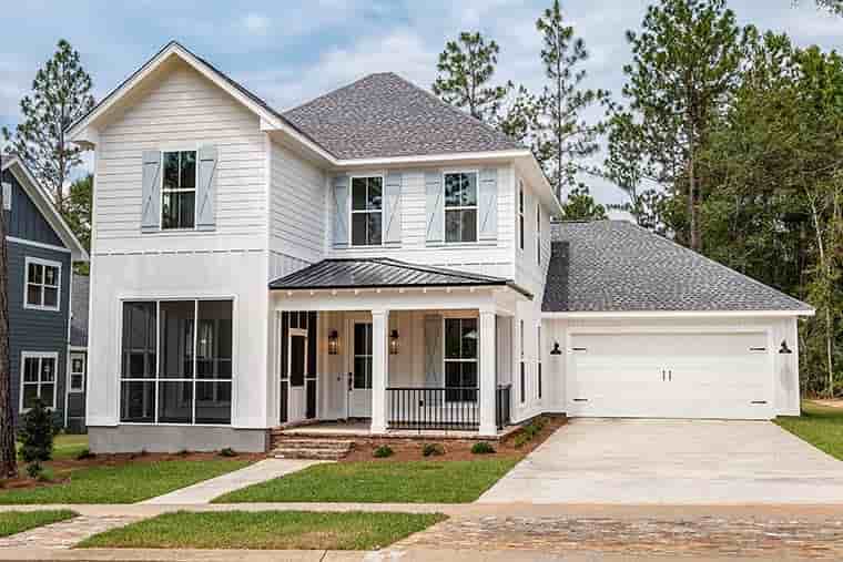 Farmhouse House Plan 80847 with 3 Beds, 3 Baths, 2 Car Garage Picture 5