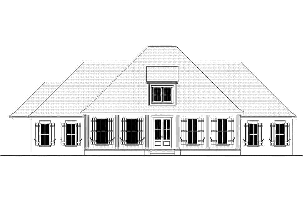 Country, Farmhouse, Traditional House Plan 80848 with 4 Beds, 4 Baths, 3 Car Garage Picture 3