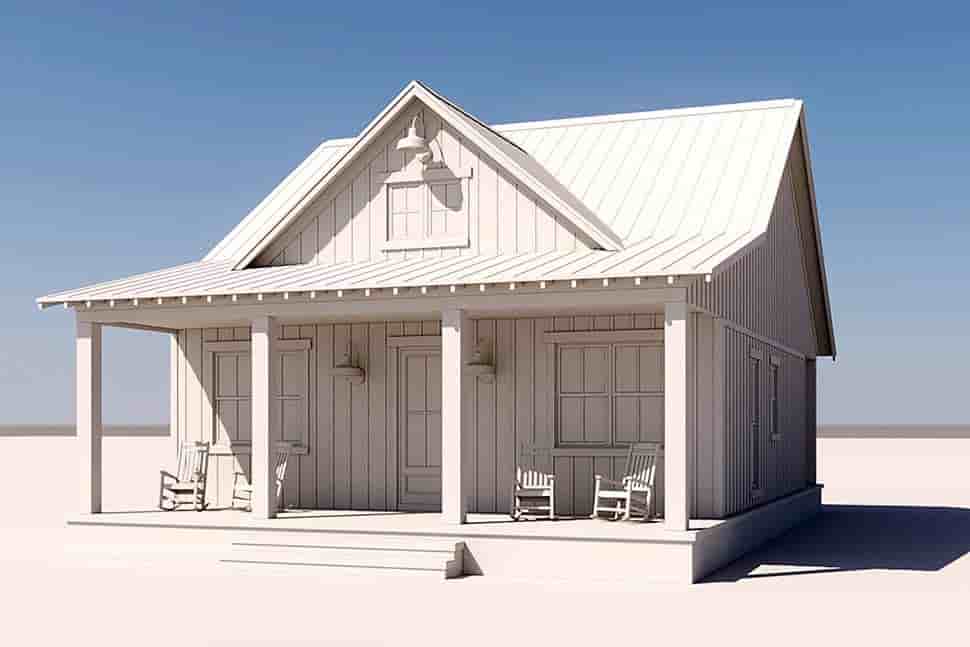 Country, Farmhouse, Traditional House Plan 80849 with 2 Beds, 1 Baths Picture 6