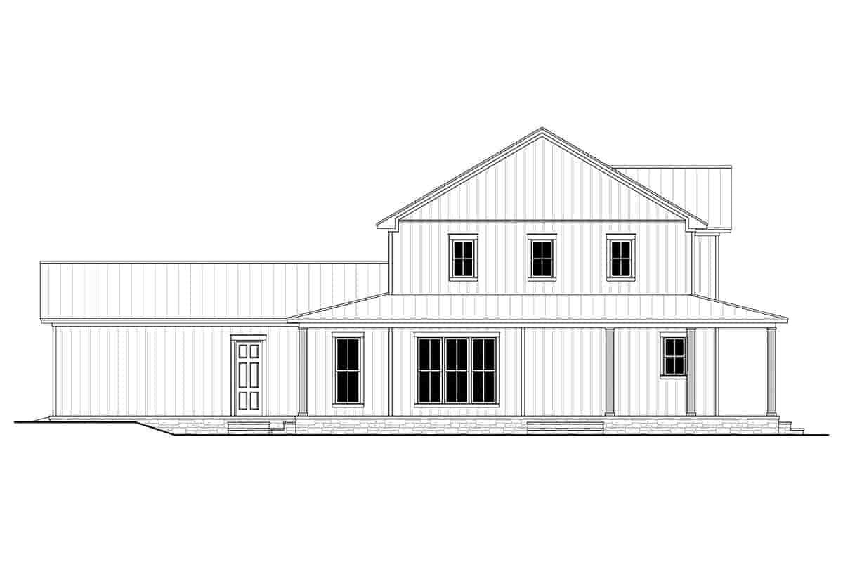 Farmhouse, French Country, Traditional House Plan 80852 with 4 Beds, 3 Baths, 2 Car Garage Picture 2