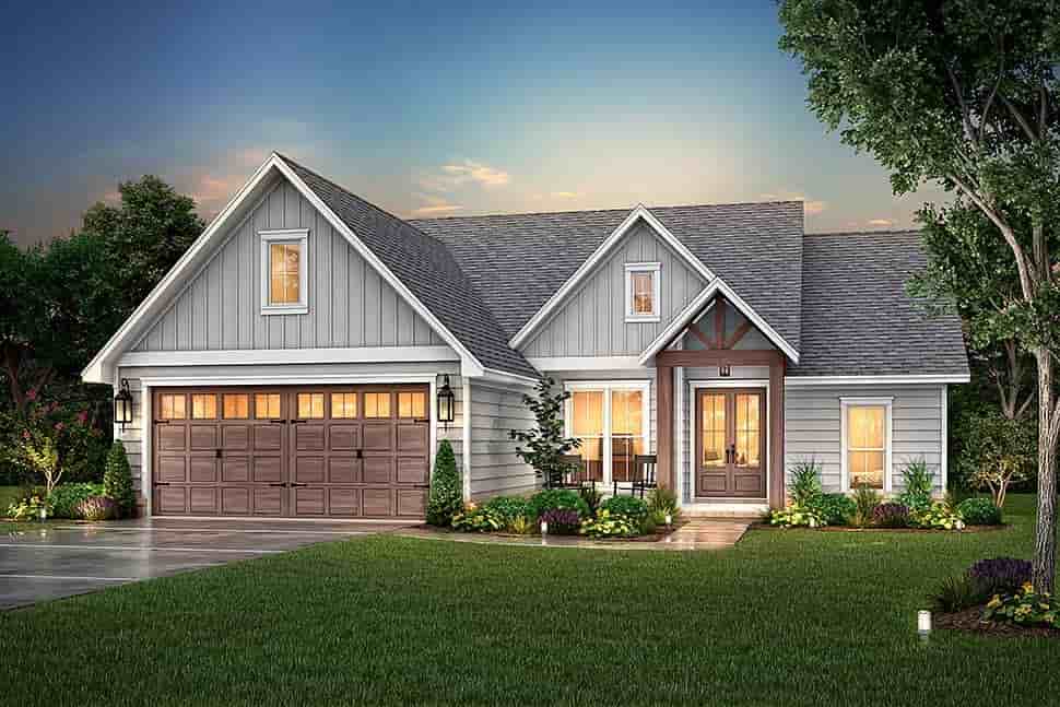Country, Farmhouse, One-Story, Traditional House Plan 80856 with 3 Beds, 3 Baths, 2 Car Garage Picture 4