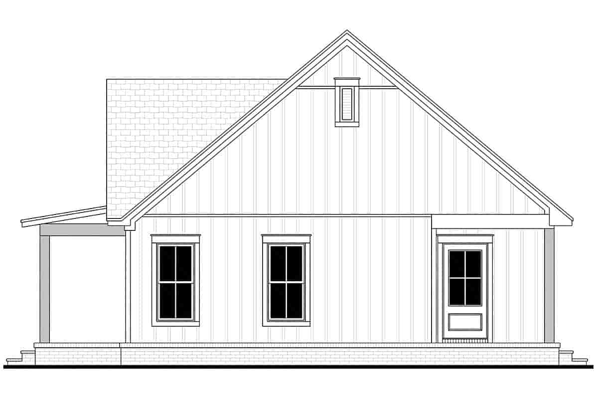Cabin, Cottage, Country, Craftsman, One-Story, Southern, Traditional House Plan 80861 with 1 Beds, 1 Baths Picture 1