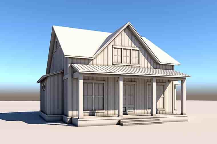 Country, Farmhouse, Traditional House Plan 80862 with 2 Beds, 2 Baths, 1 Car Garage Picture 5