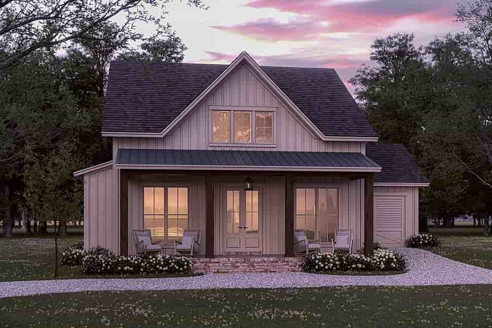 Country, Farmhouse, Traditional House Plan 80862 with 2 Beds, 2 Baths, 1 Car Garage Picture 7