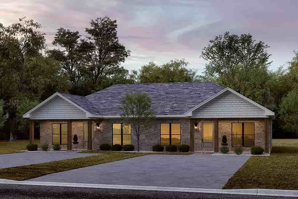 Country, Farmhouse, Traditional Multi-Family Plan 80877 with 4 Beds, 4 Baths Picture 6