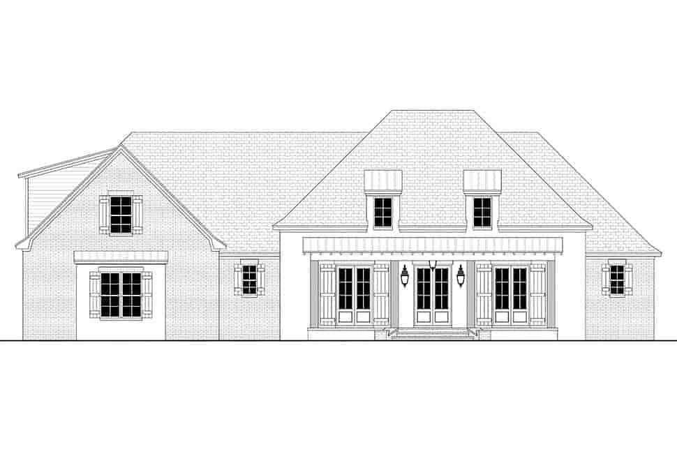 Country, Farmhouse, Traditional House Plan 80879 with 4 Beds, 4 Baths, 3 Car Garage Picture 3