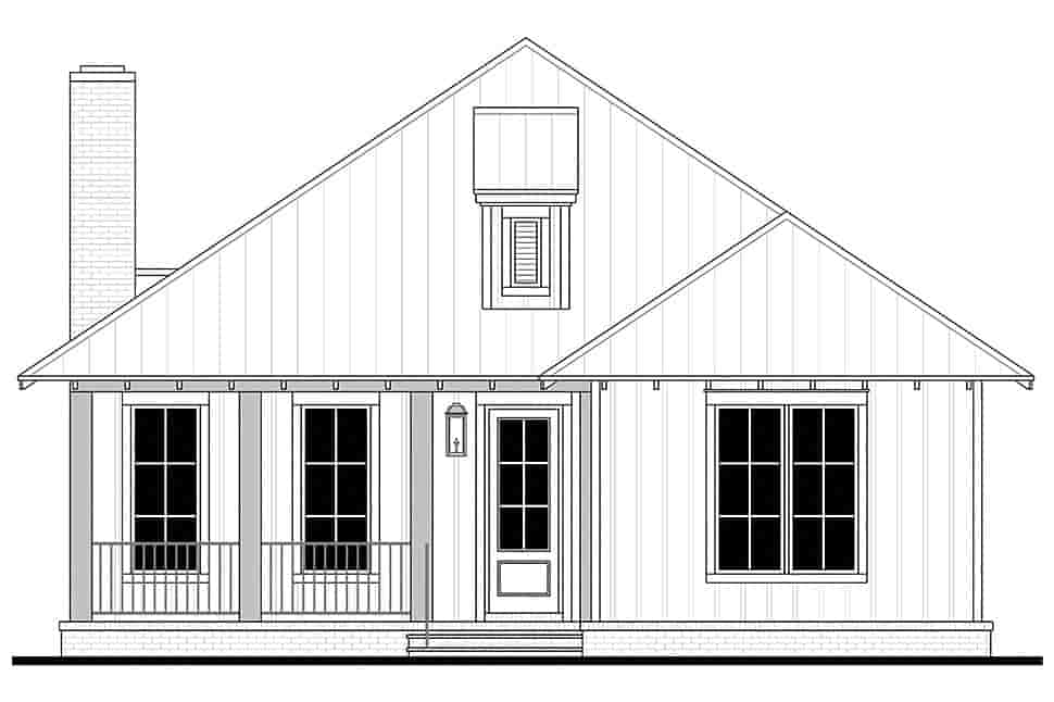 Cabin, Cottage, Country, Craftsman, Southern House Plan 80883 with 3 Beds, 2 Baths Picture 3