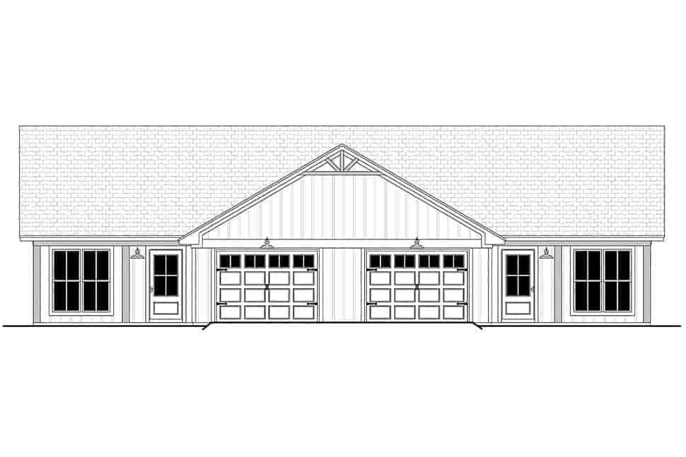 Country, Farmhouse, Traditional Multi-Family Plan 80887 with 6 Beds, 4 Baths, 2 Car Garage Picture 3