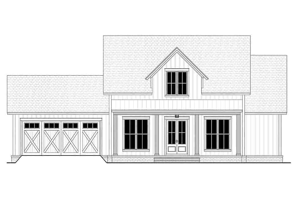 Country, Farmhouse, Traditional House Plan 80891 with 3 Beds, 2 Baths, 2 Car Garage Picture 3