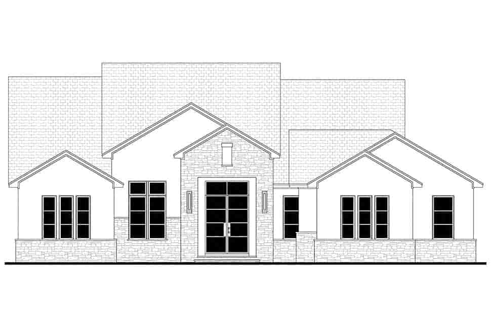 Contemporary, Southern, Traditional House Plan 80894 with 3 Beds, 4 Baths, 2 Car Garage Picture 3