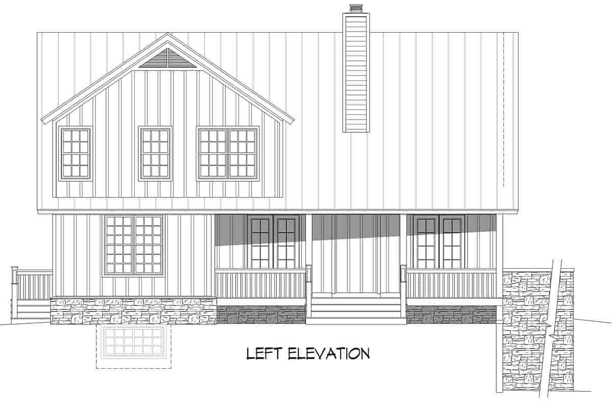 Country, Farmhouse, Traditional House Plan 80905 with 3 Beds, 4 Baths Picture 2