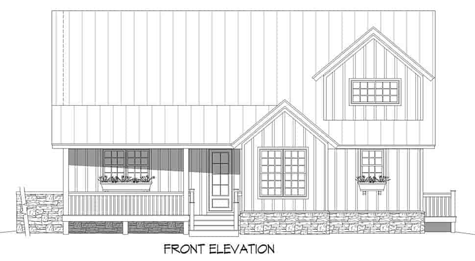Country, Farmhouse, Traditional House Plan 80905 with 3 Beds, 4 Baths Picture 3