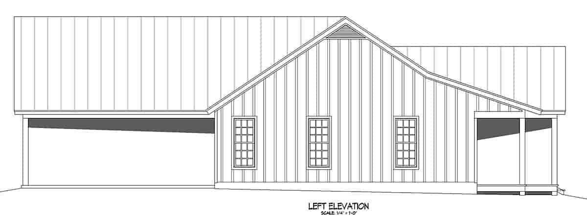 Country, Ranch, Traditional House Plan 80916 with 2 Beds, 2 Baths, 3 Car Garage Picture 2