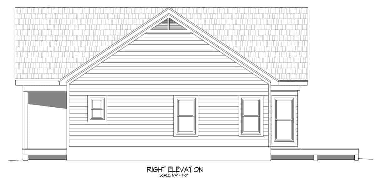 Cottage, Traditional House Plan 80921 with 2 Beds, 2 Baths Picture 1