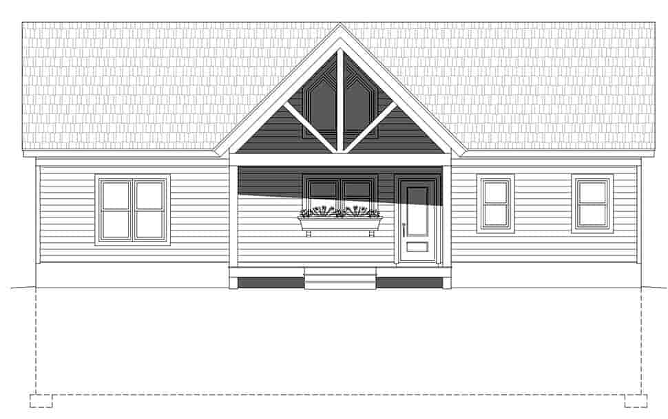 Cottage, Country, Farmhouse, Traditional House Plan 80927 with 3 Beds, 2 Baths Picture 3