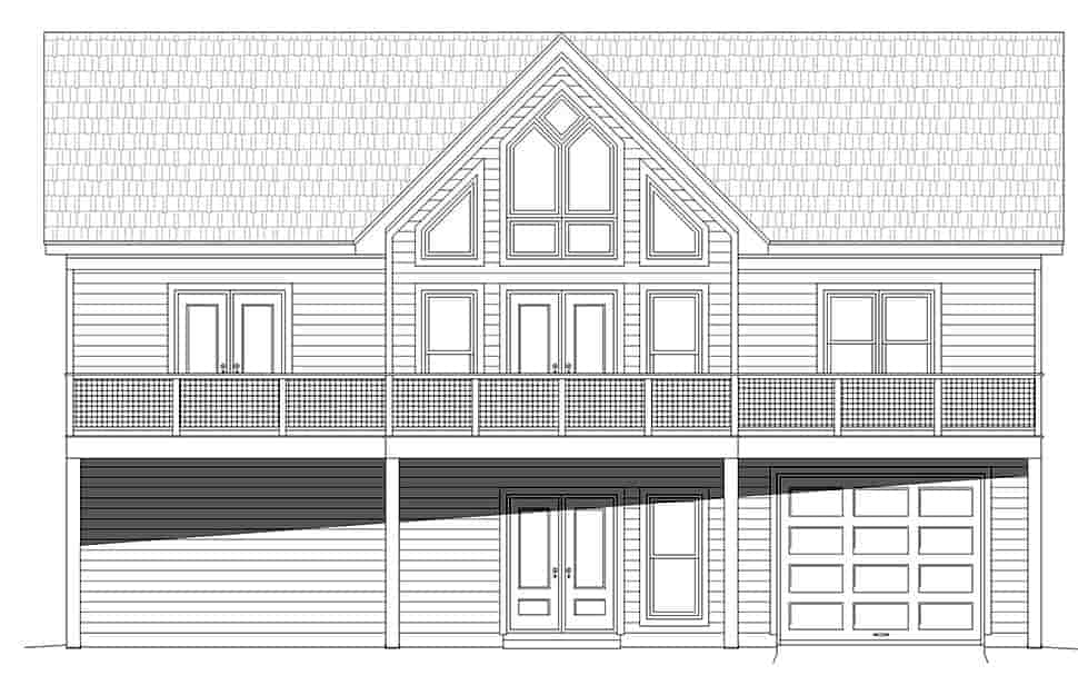 Cottage, Country, Farmhouse, Traditional House Plan 80927 with 3 Beds, 2 Baths Picture 4