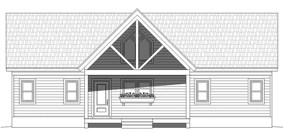 Country, Craftsman, Farmhouse, Prairie, Ranch, Traditional House Plan 80939 with 2 Beds, 2 Baths Picture 3