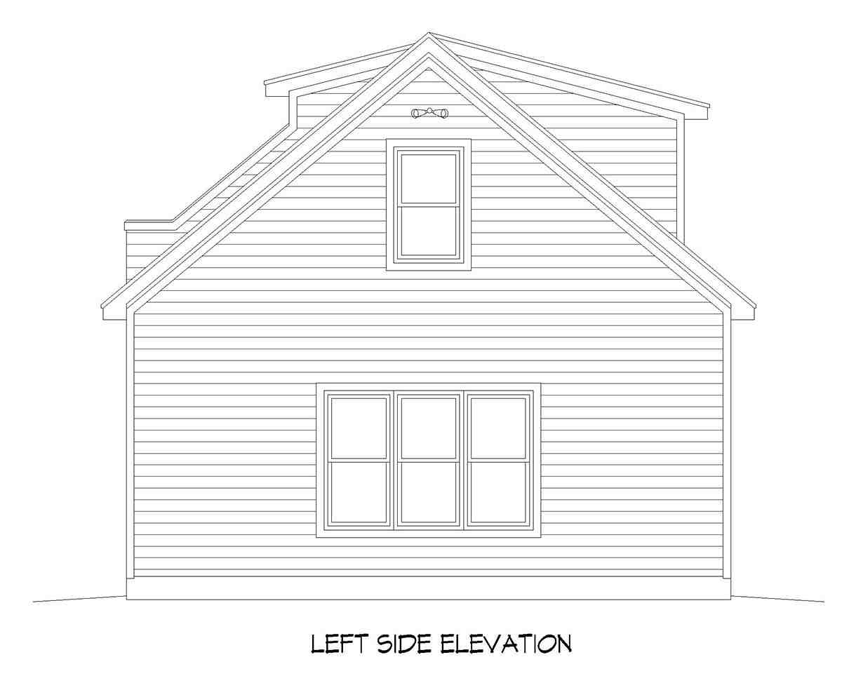 Country, Farmhouse, Traditional Garage-Living Plan 80941, 3 Car Garage Picture 2