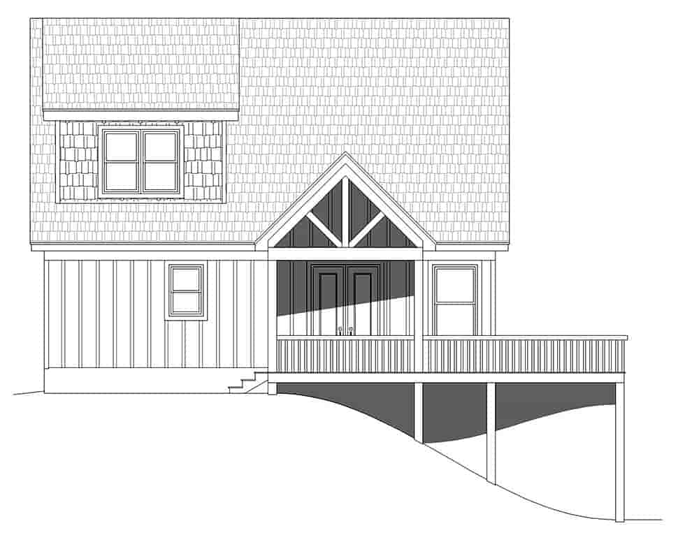 Country, French Country, Prairie, Traditional House Plan 80945 with 3 Beds, 3 Baths Picture 3