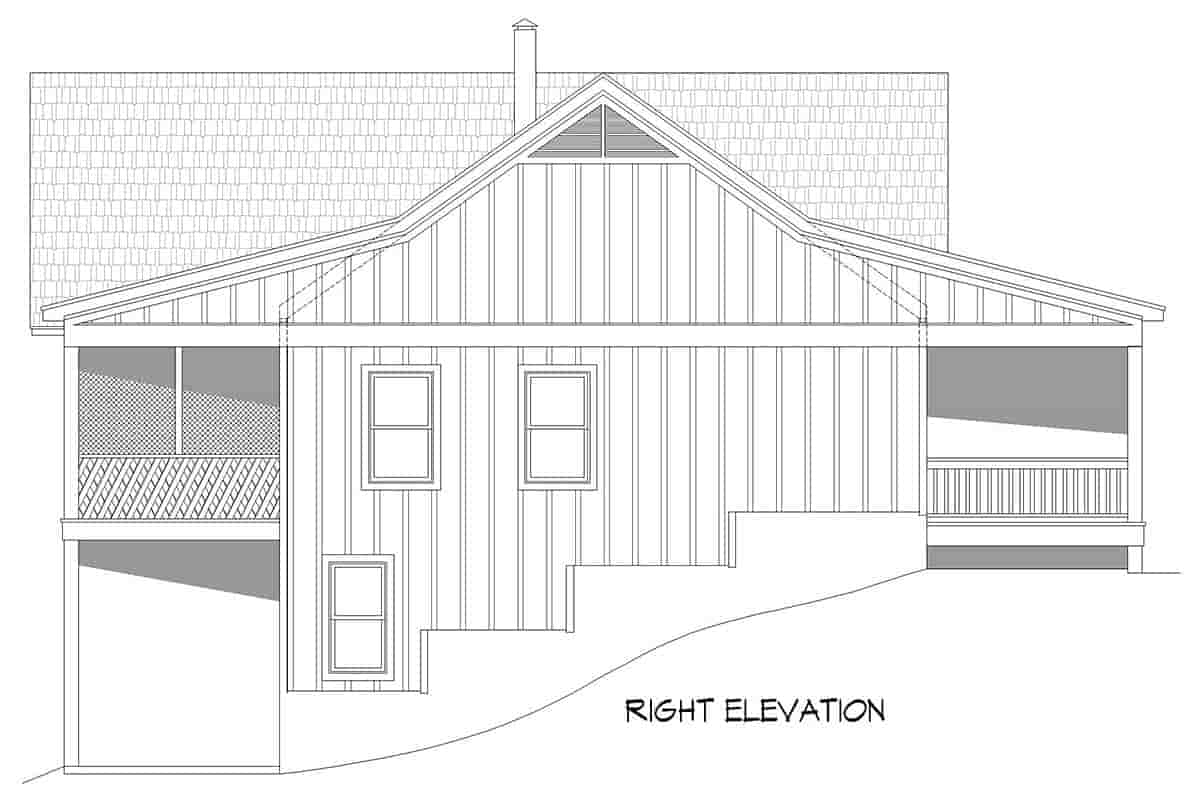 Country, Farmhouse, Ranch, Traditional House Plan 80946 with 2 Beds, 2 Baths, 1 Car Garage Picture 1