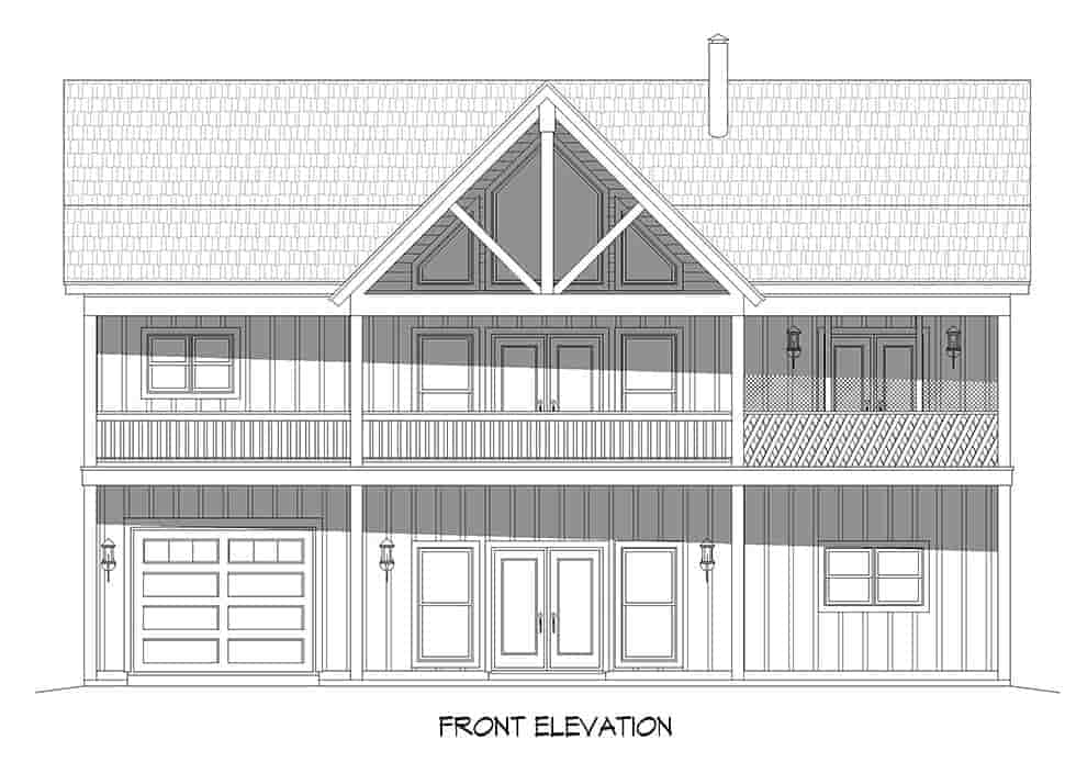 Country, Farmhouse, Ranch, Traditional House Plan 80946 with 2 Beds, 2 Baths, 1 Car Garage Picture 3