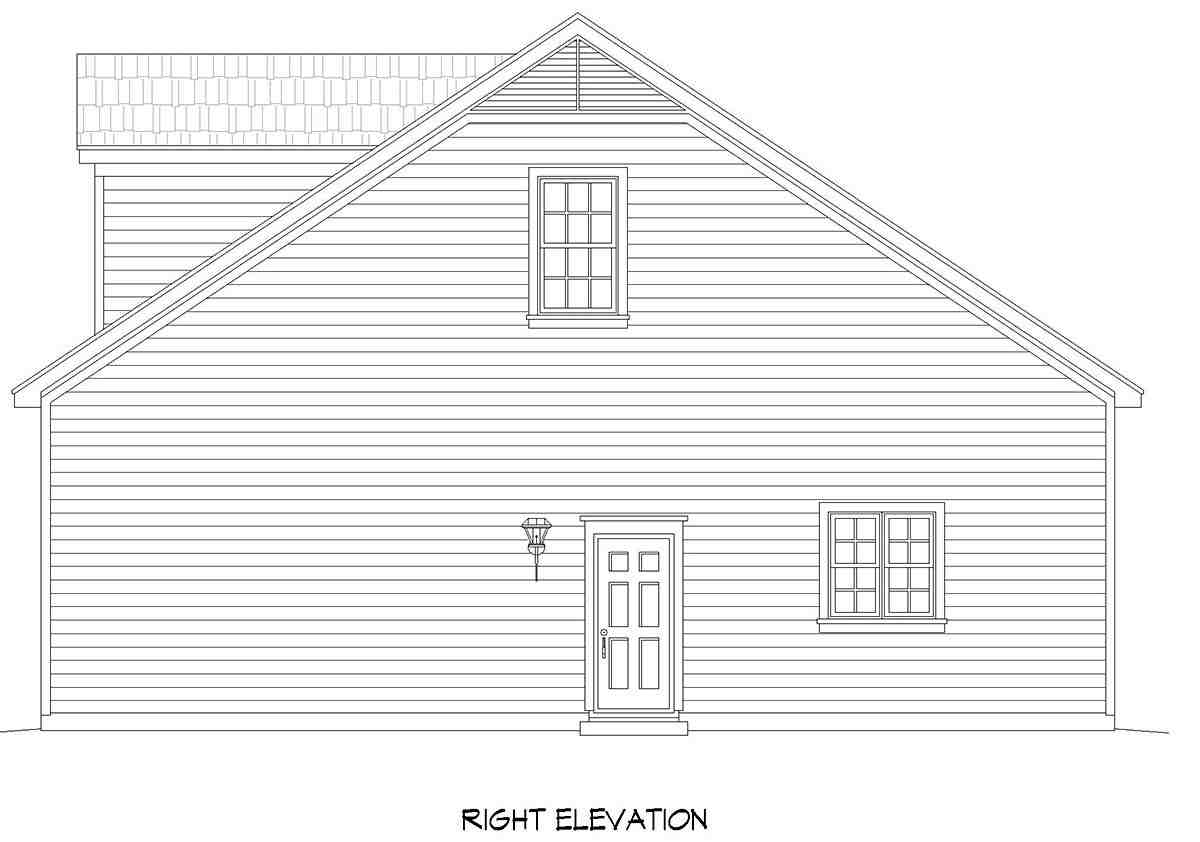 Country, Farmhouse, Traditional 6 Car Garage Plan 80948 Picture 1