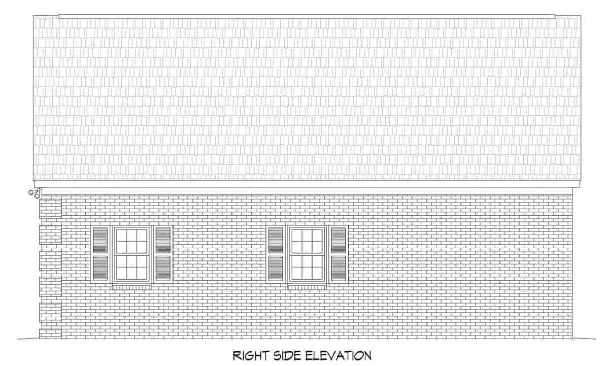 Country, Farmhouse, Ranch, Traditional 4 Car Garage Plan 80956 Picture 1