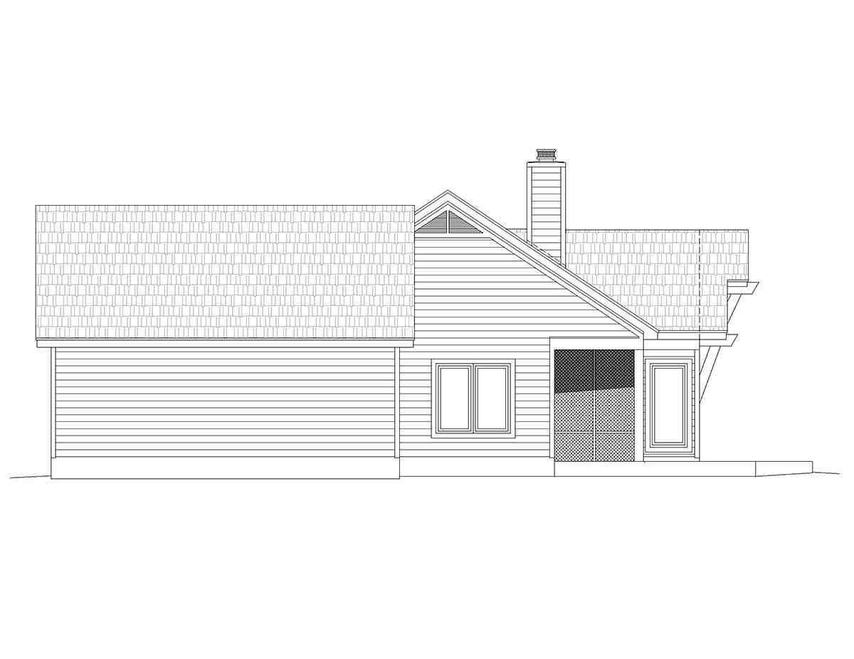 Country, Ranch, Traditional House Plan 80958 with 2 Beds, 2 Baths, 2 Car Garage Picture 1